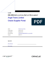 APPLICATION SETUP DOCUMENT DS030 ISUPPLIER PORTAL Draft 1F