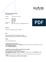 FAQ en Improving Performance of Allplan