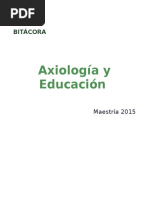 Axiologia y Educacion 