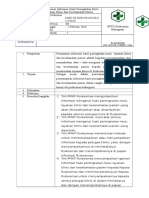 SOP Penyampain Informasi Hasil Peningkatan Mutu Layanan Klinis Dan Keselamatan Pasien