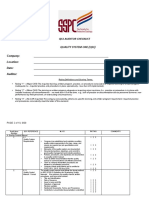 Qs 1 Audit Checklist