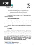 Informe Alternativo para El Comité de Derechos Humanos