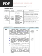 Modelo de Sesion de Aprendizaje