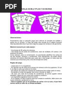 Cartas de Numeros PDF