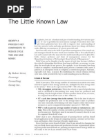 The Little Known Littles Law