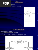 If Statement: If (Amount Balance) Balance Balance - Amount