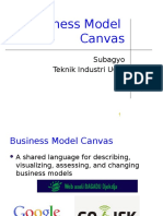 Business Model Canvas: Subagyo Teknik Industri UGM