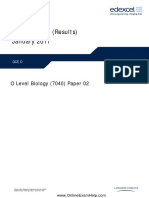 Biology Gce 2011 Jan Paper 2 Mark Scheme