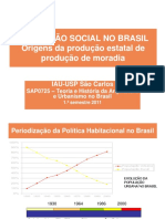 Habitação Social - Origens Da Produção Estatal de Moradia