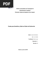 Prueba para Densificar y Diluir Un Fluido de Perforación