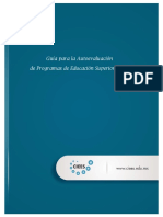 Guía para La Autoevaluación de Programas de Educación Superior 2016 - PDF