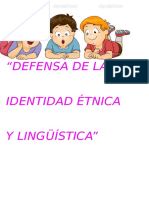 Defensa de La Identidad Étnica y Lingüística