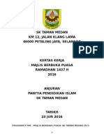 Kertas Kerja Majlis Berbuka Puasa 2016