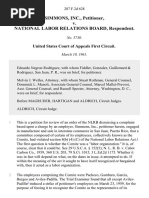 Simmons, Inc. v. National Labor Relations Board, 287 F.2d 628, 1st Cir. (1961)