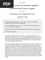 Lawrence R. Kadis v. United States, 373 F.2d 370, 1st Cir. (1967)