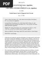 John Leach, Intervenor v. Crucible Center Company, 388 F.2d 176, 1st Cir. (1968)