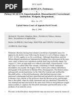 Gerald J. Bowlen v. Palmer Scafati, Superintendent, Massachusetts Correctional Institution, Walpole, 395 F.2d 692, 1st Cir. (1968)