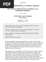 Robert J. Armstrong, Jr. v. Hon. Melvin Laird, Secretary of Defense, 456 F.2d 521, 1st Cir. (1972)