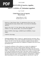 United States v. John F. Canessa, JR., 534 F.2d 402, 1st Cir. (1976)