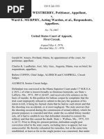 Robert E. Westberry v. Ward E. Murphy, Acting Warden, 535 F.2d 1333, 1st Cir. (1976)