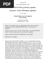 United States v. Marcelo P. Tapia, 738 F.2d 18, 1st Cir. (1984)