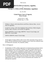 United States v. George N. Collatos, 798 F.2d 18, 1st Cir. (1986)