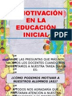 La Motivación en La Educación Inicial