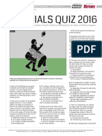 Football Quiz 2016