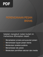 Perencanaan Pesan Bisnis