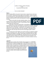 The Effect of Altitude On Relative Humidity