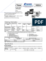 Omron H3CA Timer Datasheet