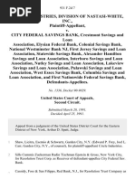 Circle Industries, Division of Nastasi-White, Inc. v. City Federal Savings Bank, Crestmont Savings and Loan Association, Elysian Federal Bank, Colonial Savings Bank, National Westminster Bank Nj, First Jersey Savings and Loan Association, Statewide Savings Bank, Alexander Hamilton Savings and Loan Association, Interboro Savings and Loan Association, Nutley Savings and Loan Association, Lakeview Savings and Loan Association, Pulawski Savings and Loan Association, West Essex Savings Bank, Columbia Savings and Loan Association, and First Nationwide Federal Savings Bank, 931 F.2d 7, 1st Cir. (1991)