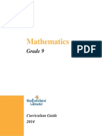 Mathematics Grade9 Curriculum Guide 2014