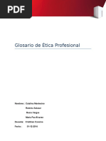 Glosario de Ética Profesional