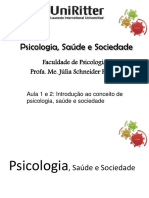 Aula 1 - Introdução Ao Conceito de Psicologia PDF