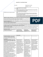 Lesson Plan - Four Column Format