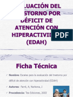 (Edah) Evaluaciã"n Del Trastorno Por Dã Ficit de Atenciã"n Con Hiperactividad PDF