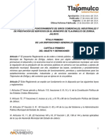 Reglamento para El Funcionamiento de Giros Tlajomulco