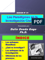 Sesion #01 - Paradigmas de La Investigacion