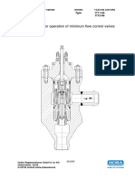 Guidelines For Operation of Minimum Flow Control Valves