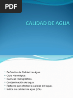 Calidad de Agua