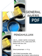 Pertemuan 14 Dan 15 General Invers