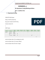 DBMS Queries