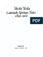 Nikola Tesla-Colorado Springs Notes-1899-1900