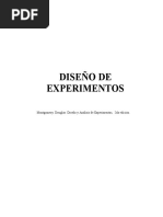 Montgomery, Douglas: Diseño y Análisis de Experimentos