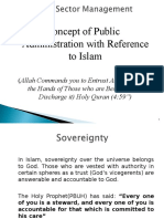 Concept of Public Administration With Referenc To Islam