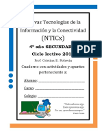 Cuaderno Con Actividades y Apuntes de NTICx 4 - Año 2014 IGSM