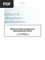 Reprisal Production Schedule 