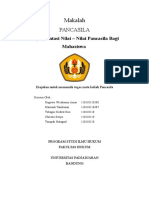 Makalah Implementasi Nilai Pancasila