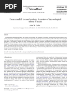 From Roadkill To Road Ecology - A Review of The Ecological Effects of Roads